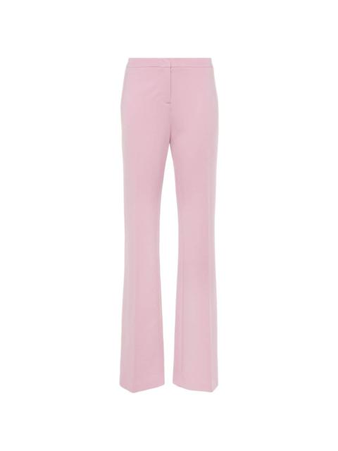 jersey flared trousers