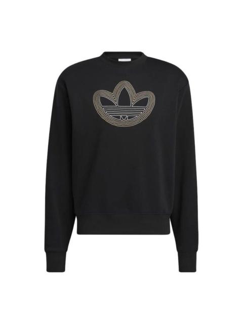 adidas adidas OAC Trefoil Crew Sweatshirt 'Black' HI2975