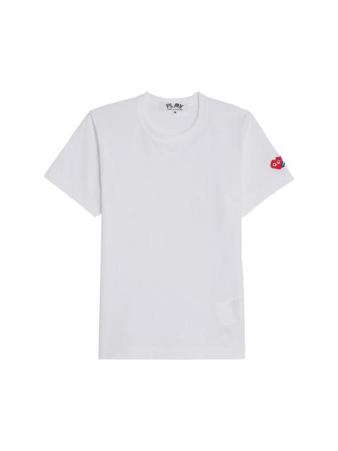 Comme des Garçons PLAY x Invader logo-patch cotton T-shirt