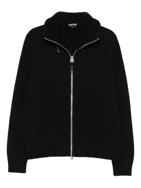 TOM FORD Tom Ford Zip-front Ribbed Wool Jacket