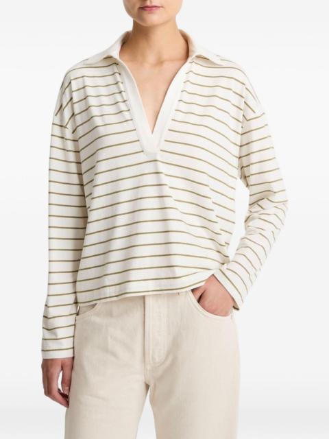 Vince striped V-neck T-shirt