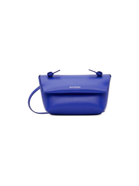Acne Studios Blue Leather Mini Shoulder Bag