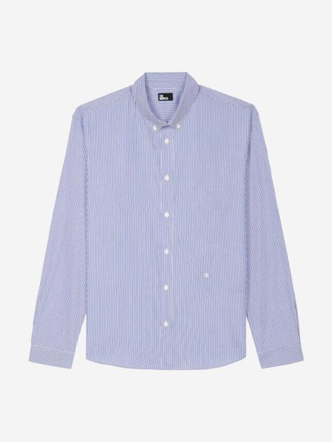 The Kooples WHITE AND BLUE STRIPED SHIRT