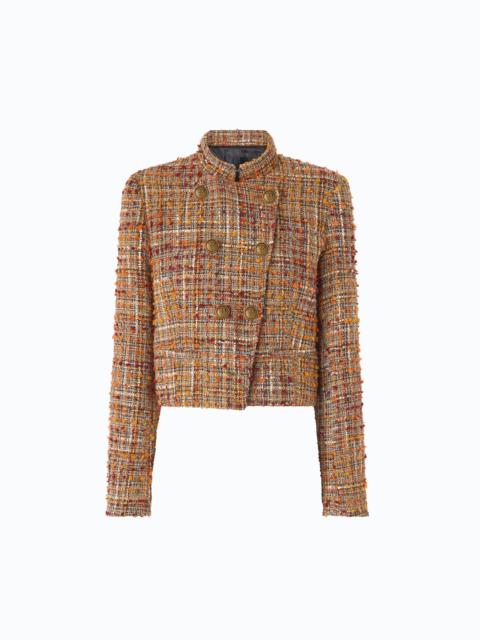 PINKO BOUCLÉ TWEED JACKET WITH CONTRASTING BUTTONS