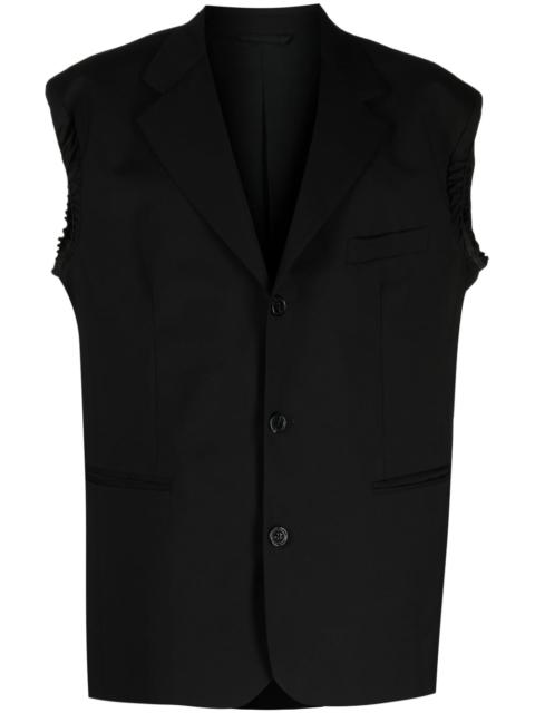 Raf Simons single-breasted sleeveless blazer