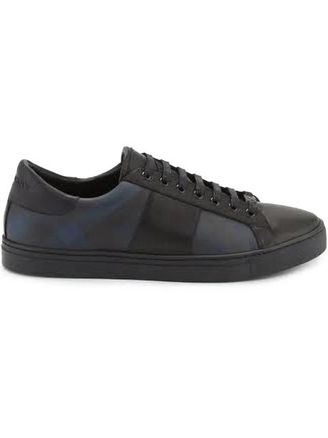 Burberry Burberry Ritson Check Leather Sneakers Black Navy