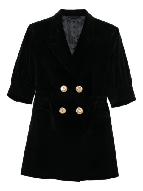 BLAZÉ MILANO velvet double-breasted dress