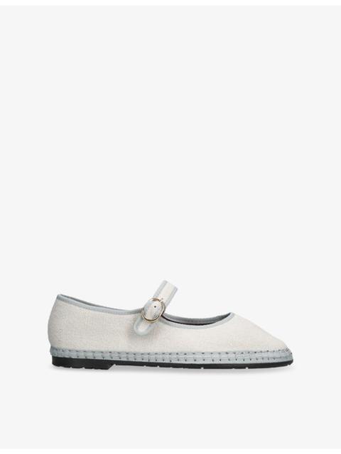 FLABELUS Dalloway Linen Ballet Flats