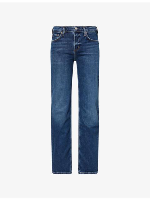 AGOLDE Low-Rise Slim-Leg Denim Jeans