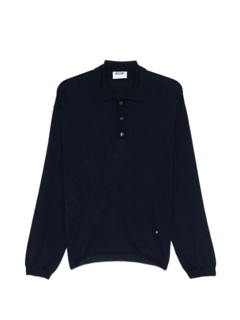 Moschino button logo polo shirt