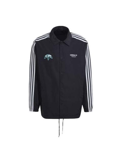 adidas originals Sports Long Sleeves Jacket Black HF4895