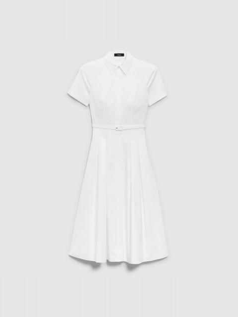 Short-Sleeve Shirt Dress in Good Cotton