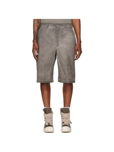Rick Owens DRKSHDW Gray Tower Work Denim Shorts