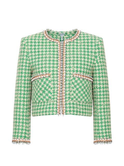 Valentino houndstooth-pattern cotton jacket