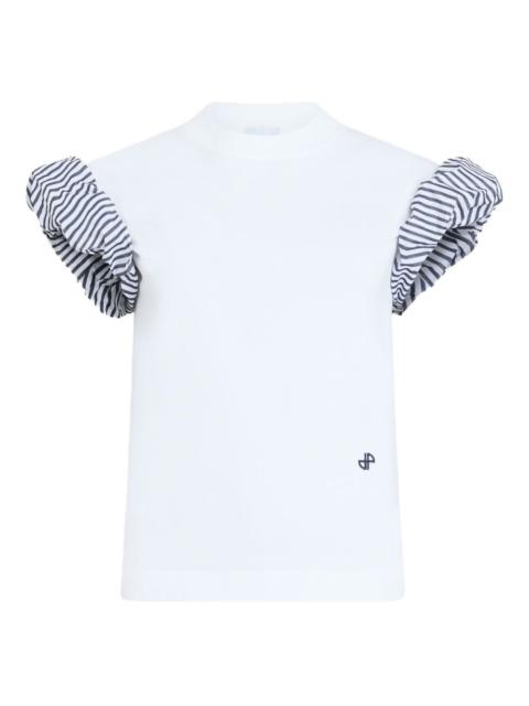 PATOU striped-sleeves T-shirt