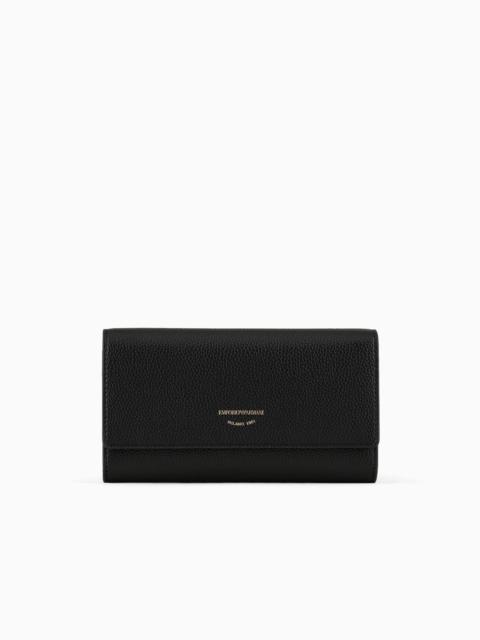 EMPORIO ARMANI MyEA wallet with deer-print flap