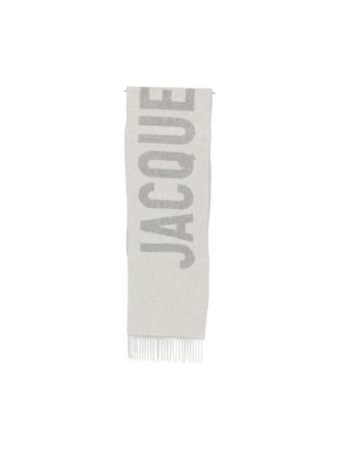 JACQUEMUS Logo wool scarf