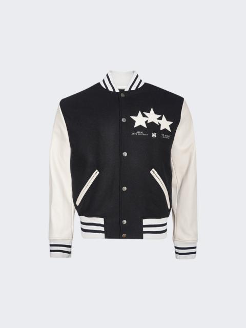 AMIRI Stars Varsity Jacket Black