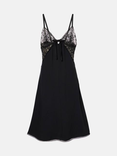 Alessandra Rich Satin slip dress