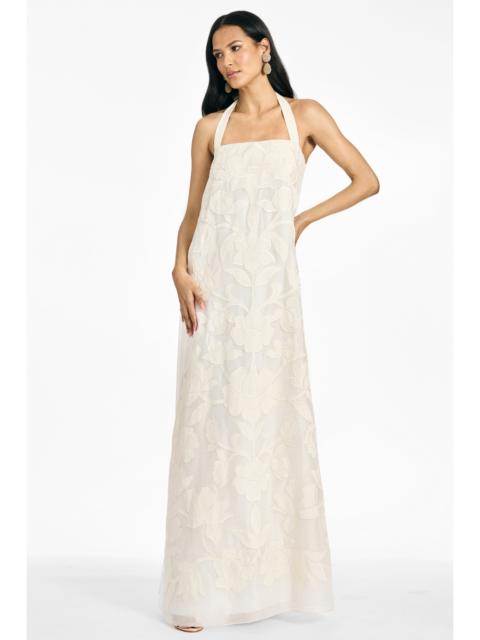 SACHIN & BABI AMAL GOWN - ALABASTER