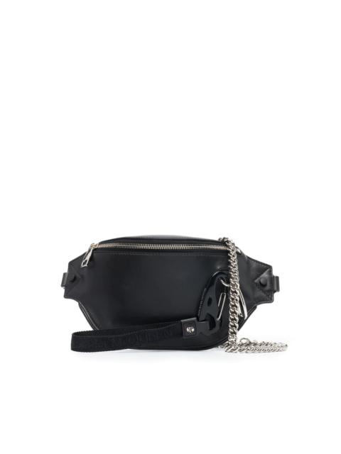 Alexander McQueen Biker leather belt bag