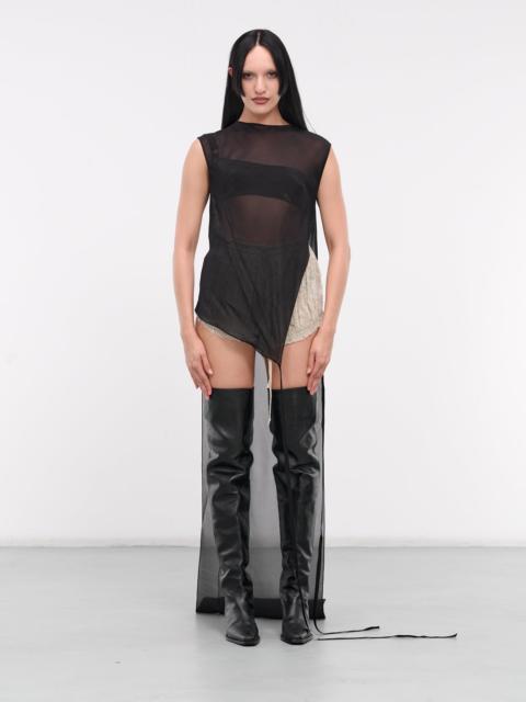 Ann Demeulemeester Zira Asymmetric Draped Top