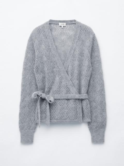 & Other Stories Mohair-Blend Pointelle Cardigan