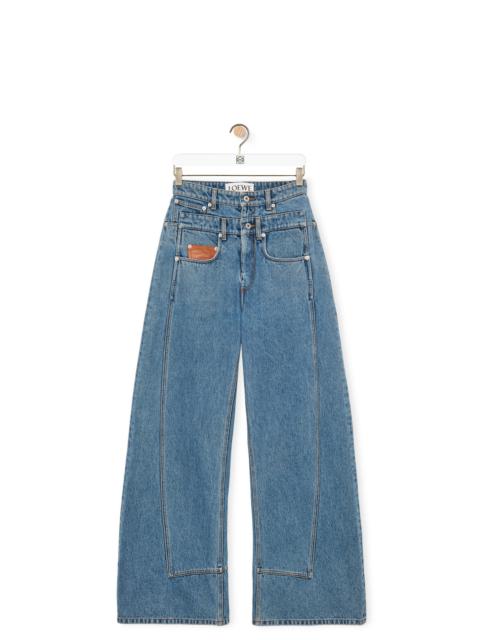 Loewe Trompe l'oeil jeans in denim
