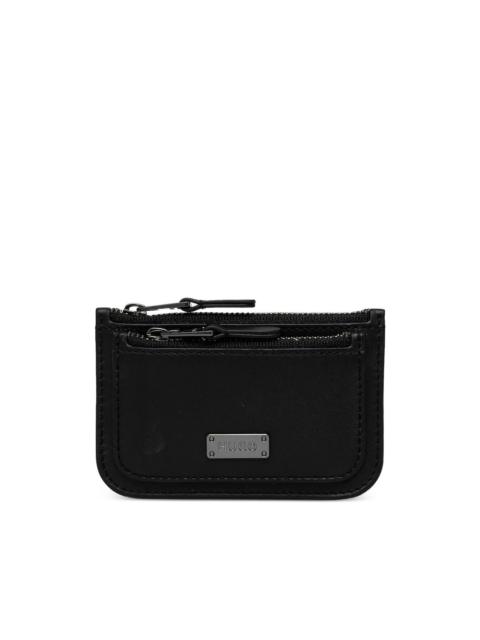 HUGO zip-fastening leather wallet