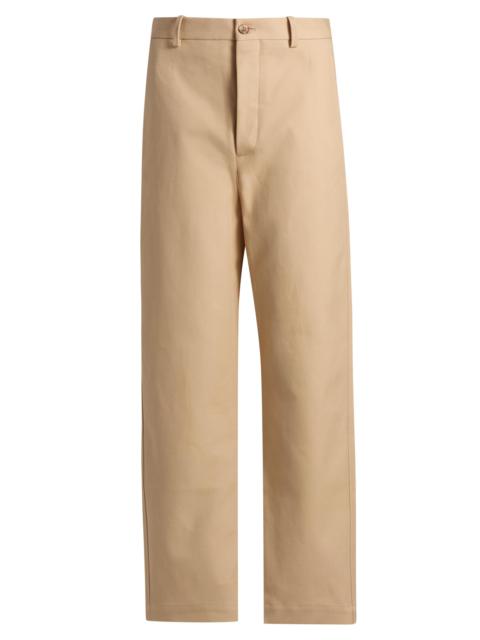 WARDROBE.NYC WARDROBE. NYC Women's Drill Twill Cotton Straight-Leg Trousers - Khaki