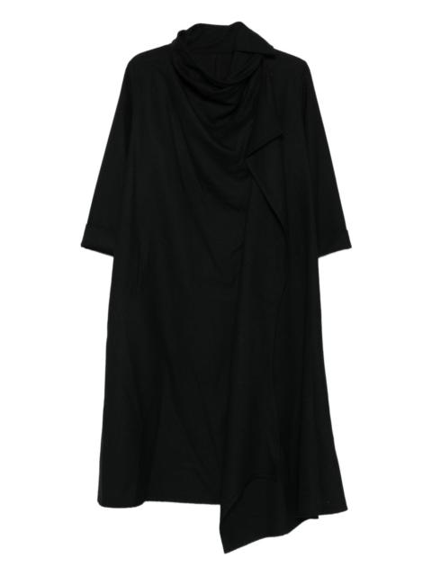 Yohji Yamamoto draped midi dress