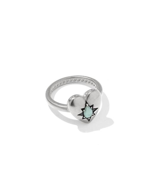 KENDRA SCOTT Adia Heart Sterling Silver Band Ring