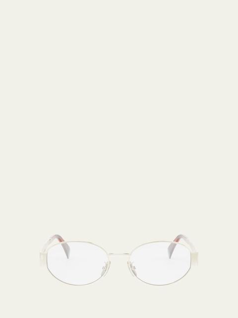 CELINE Triomphe Metal Oval Glasses