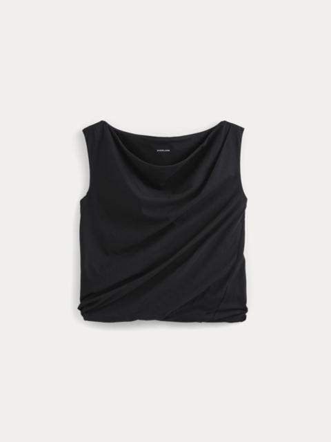 EVERLANE BOATNECK TWISTED TOP IN ESSENTIAL COTTON