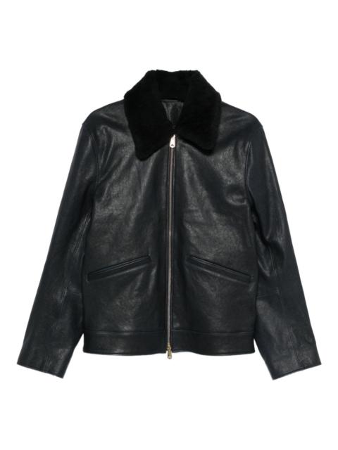 Paul Smith fur-collar leather jacket