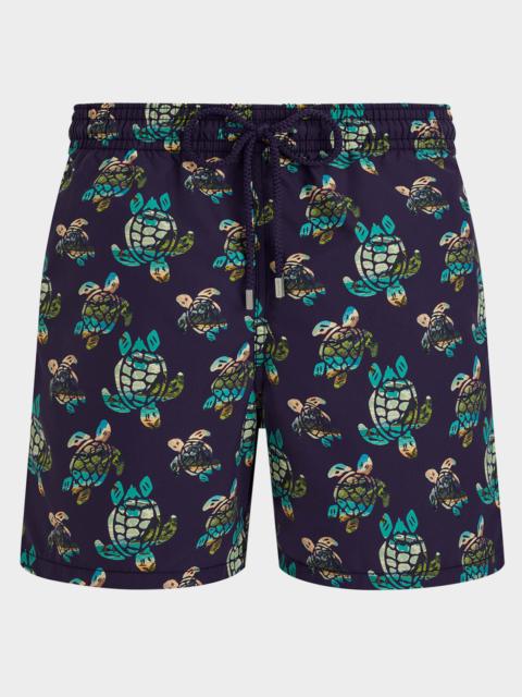 Vilebrequin Men's Landscape Turtles Swim Shorts