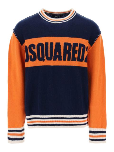 COLLEGE SWEATER IN JACQUARD WOOL