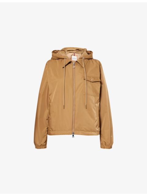 Moncler Vallery Hooded Shell-Down Jacket