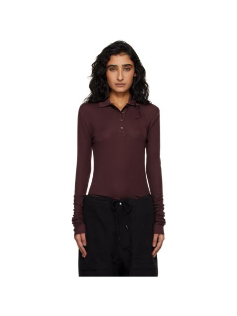 entire studios Brown LS Polo
