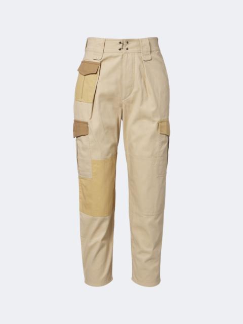Isabel Marant Étoile Renzae patchwork cotton cargo pants
