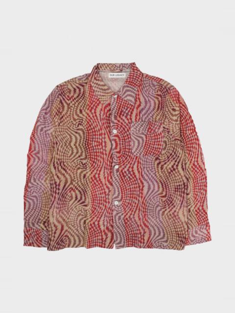 Our Legacy BOX SHIRT - JAZZY HYPNOSIS PRINT