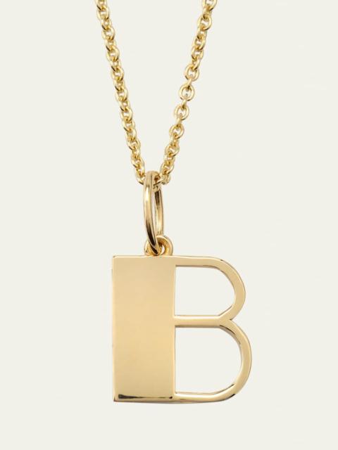 SYDNEY EVAN 14K Pure Block Initial Necklace