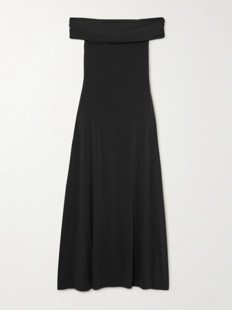 FAITHFULL Sofie Off-the-shoulder Stretch-jersey Maxi Dress