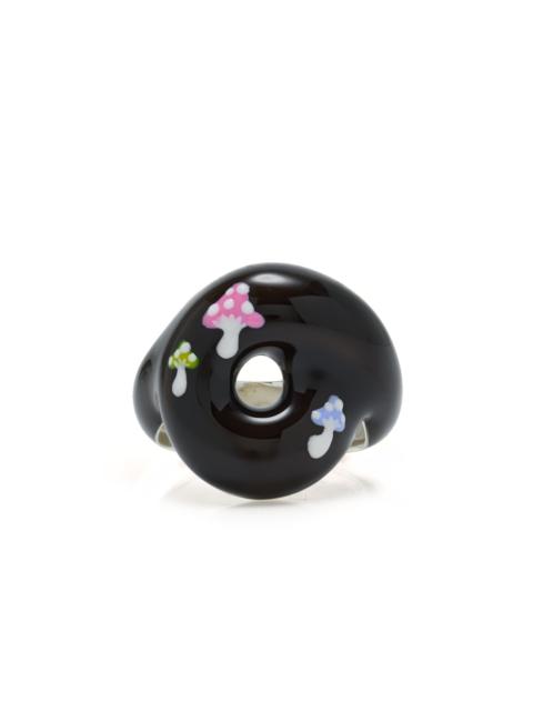 BEA BONGIASCA Exclusive Mushroom Tarallo Sterling Silver Enamel Ring