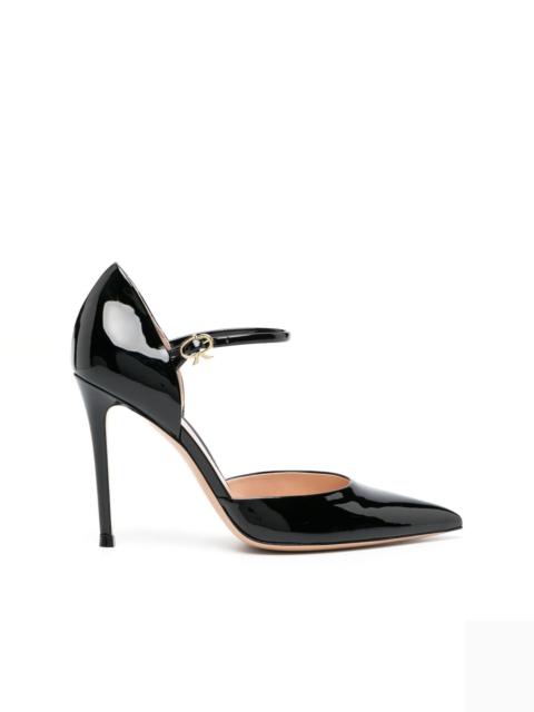 Piper Anklet patent-leather pumps