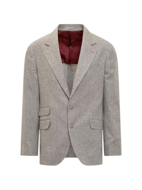 Brunello Cucinelli checked two-button suit