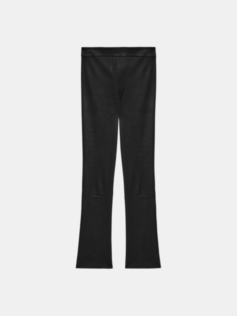 Theory Slim Kick Pant in Leather