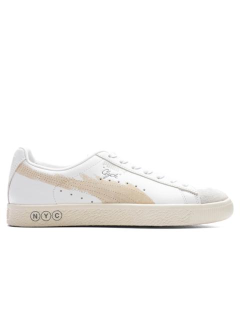 PUMA CLYDE 3 NY X EB - WHITE/FEATHER GREY