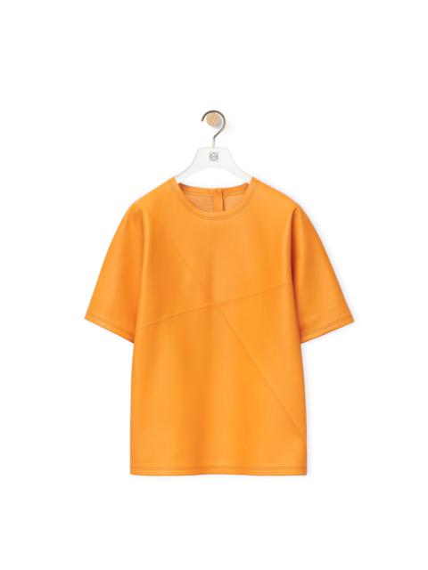 Loewe Pleated T-shirt in nappa lambskin