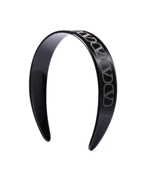 Valentino VLogo crystal-embellished headband